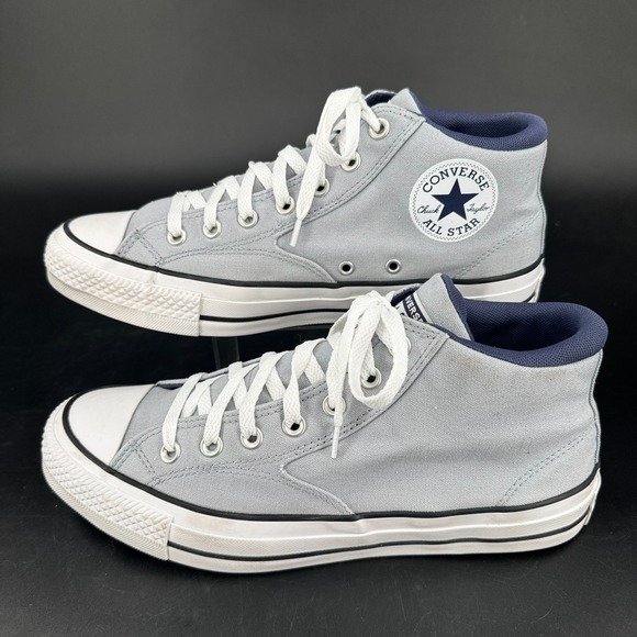 Converse Chuck Taylor Malden Street Mid Skate Shoes MENS Silver Lace Up SIZE 10 - Picture 2 of 8